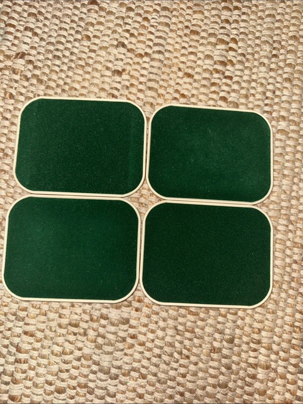 Avon TinCoasters Set of 4 Wild Game Bird Chesapeake Collection 4.5”x3.5” VTG 198